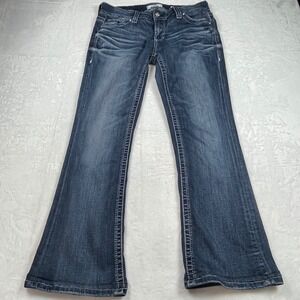 Daytrip Virgo Bootcut Jeans Dark Wash Women 30 Stretch Denim Mid Rise Whiskered